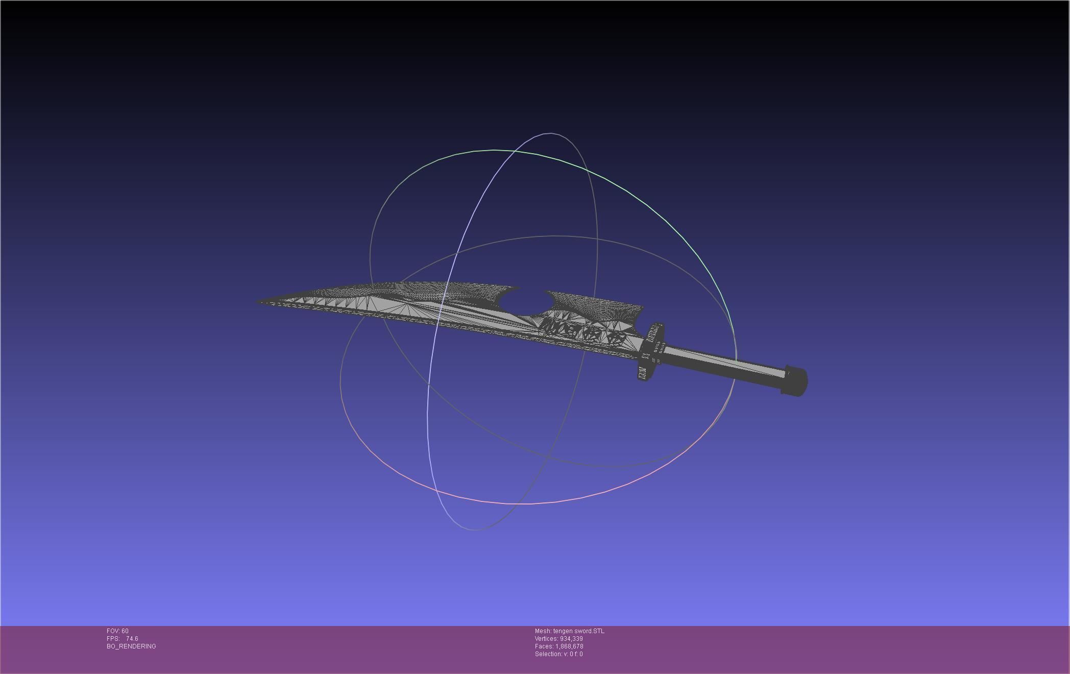 Demon Slayer Uzui Tengen Sword 3D print model_28