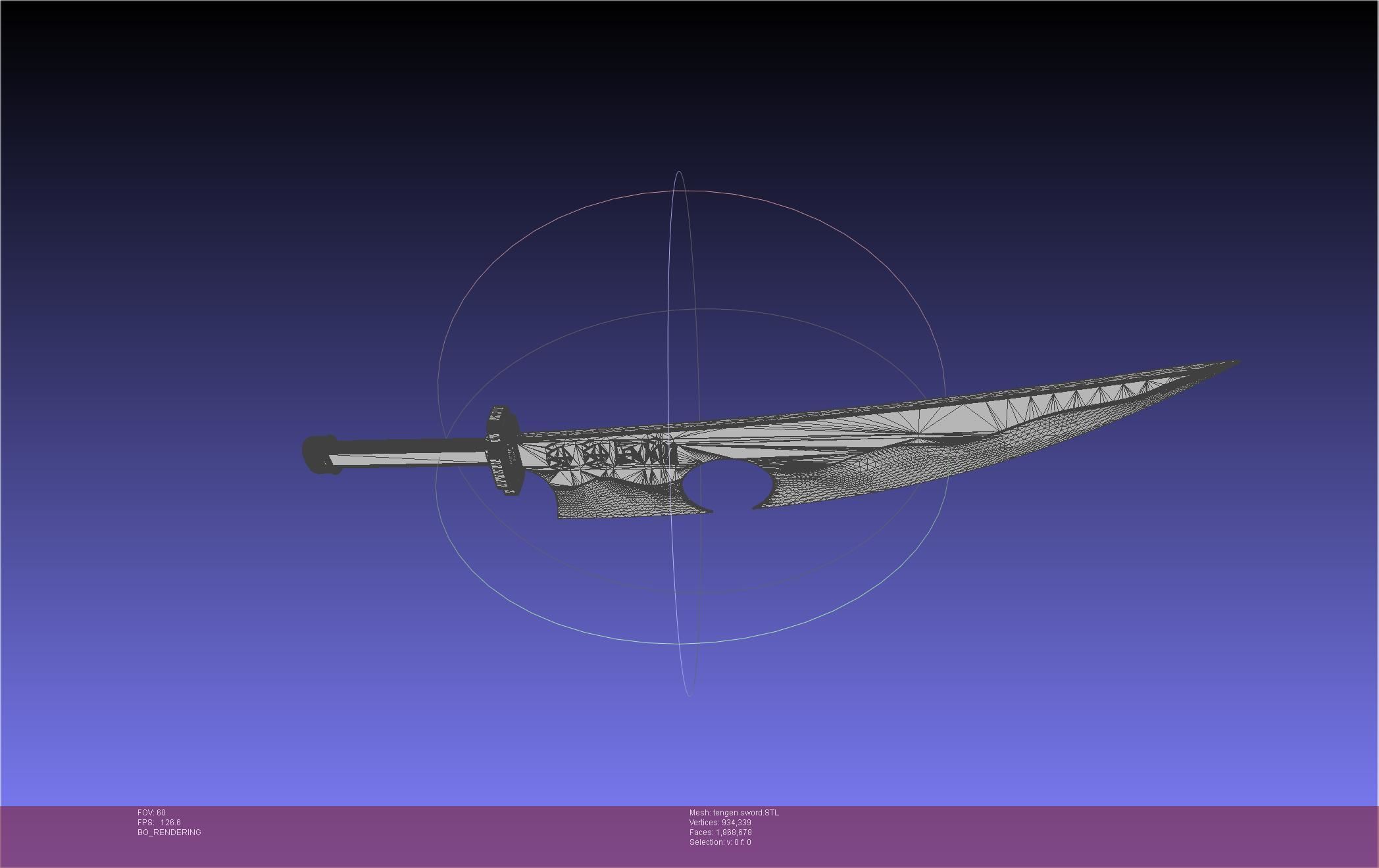 Demon Slayer Uzui Tengen Sword 3D print model_30