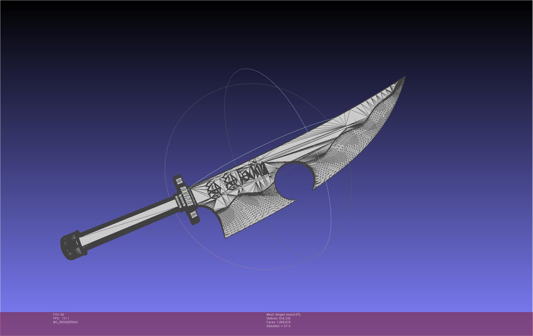 Demon Slayer Uzui Tengen Sword 3D print model_42