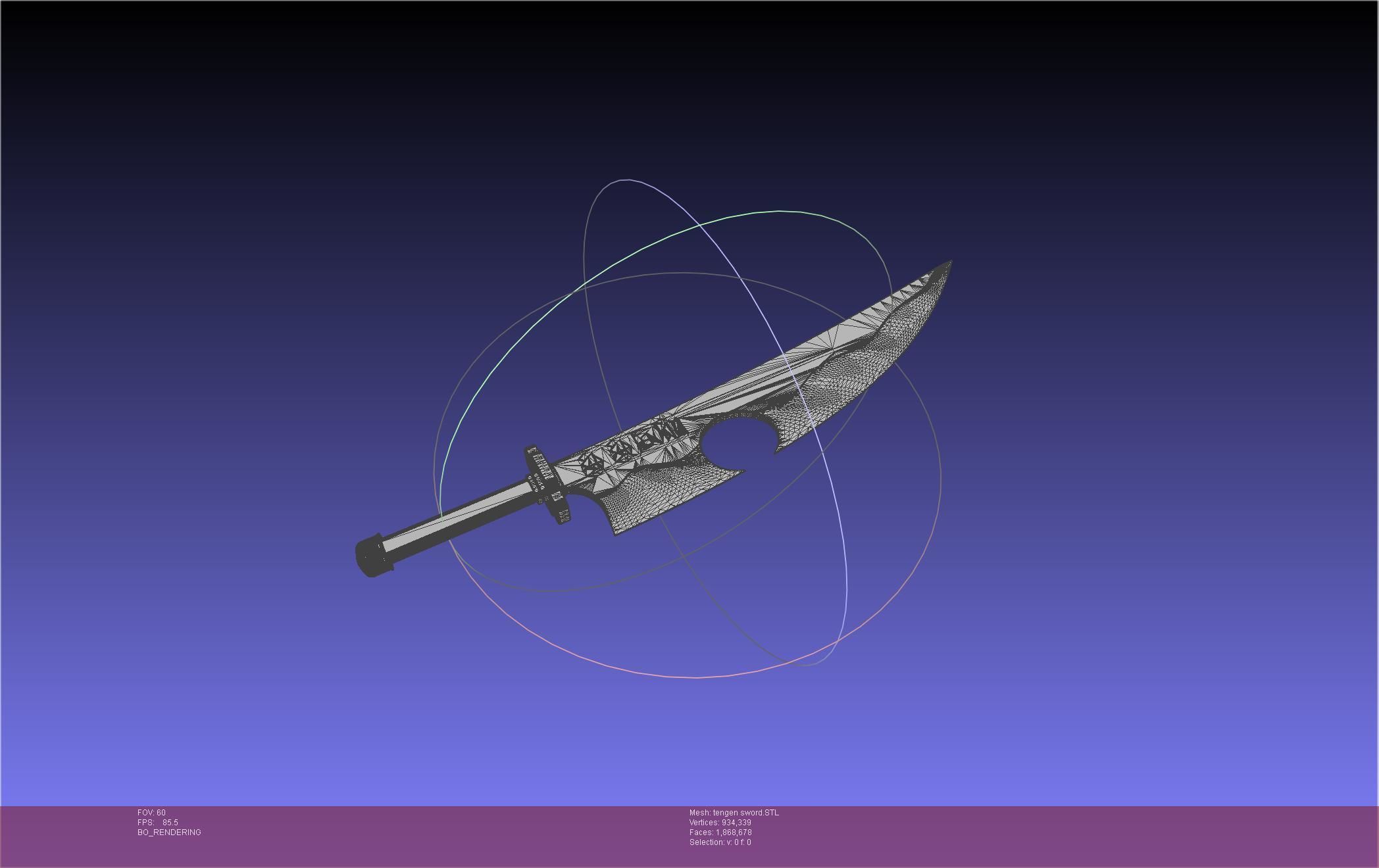 Demon Slayer Uzui Tengen Sword 3D print model_18