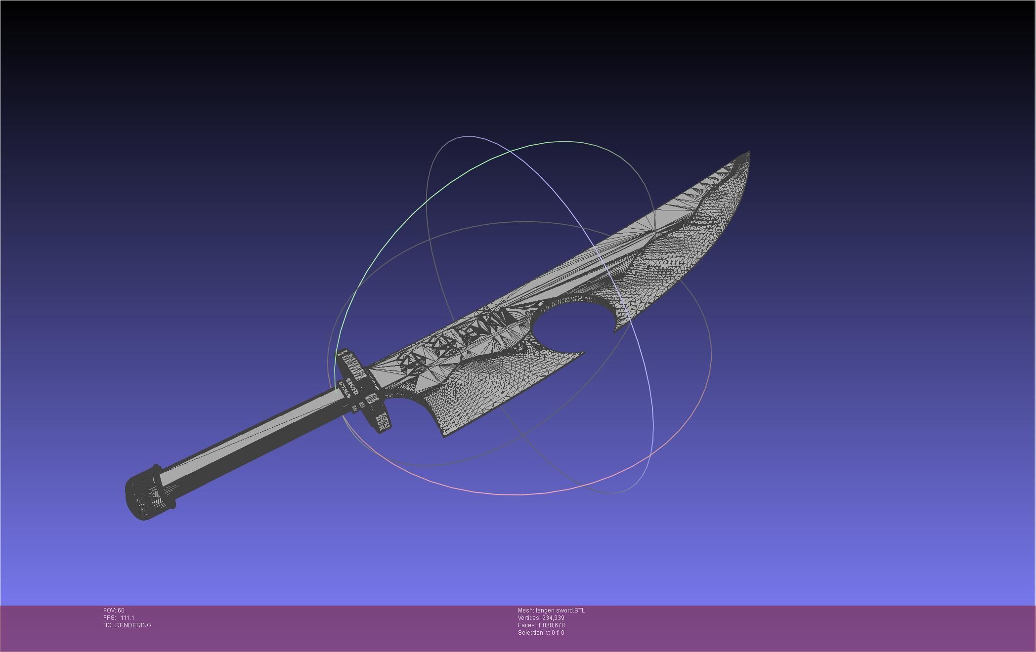 Demon Slayer Uzui Tengen Sword 3D print model_40
