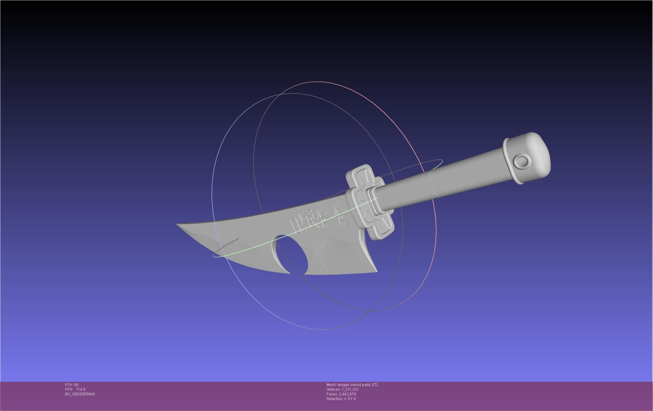 Demon Slayer Uzui Tengen Sword 3D print model_110