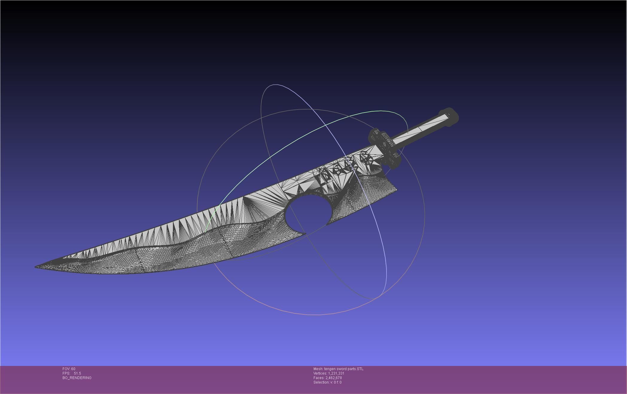 Demon Slayer Uzui Tengen Sword 3D print model_117