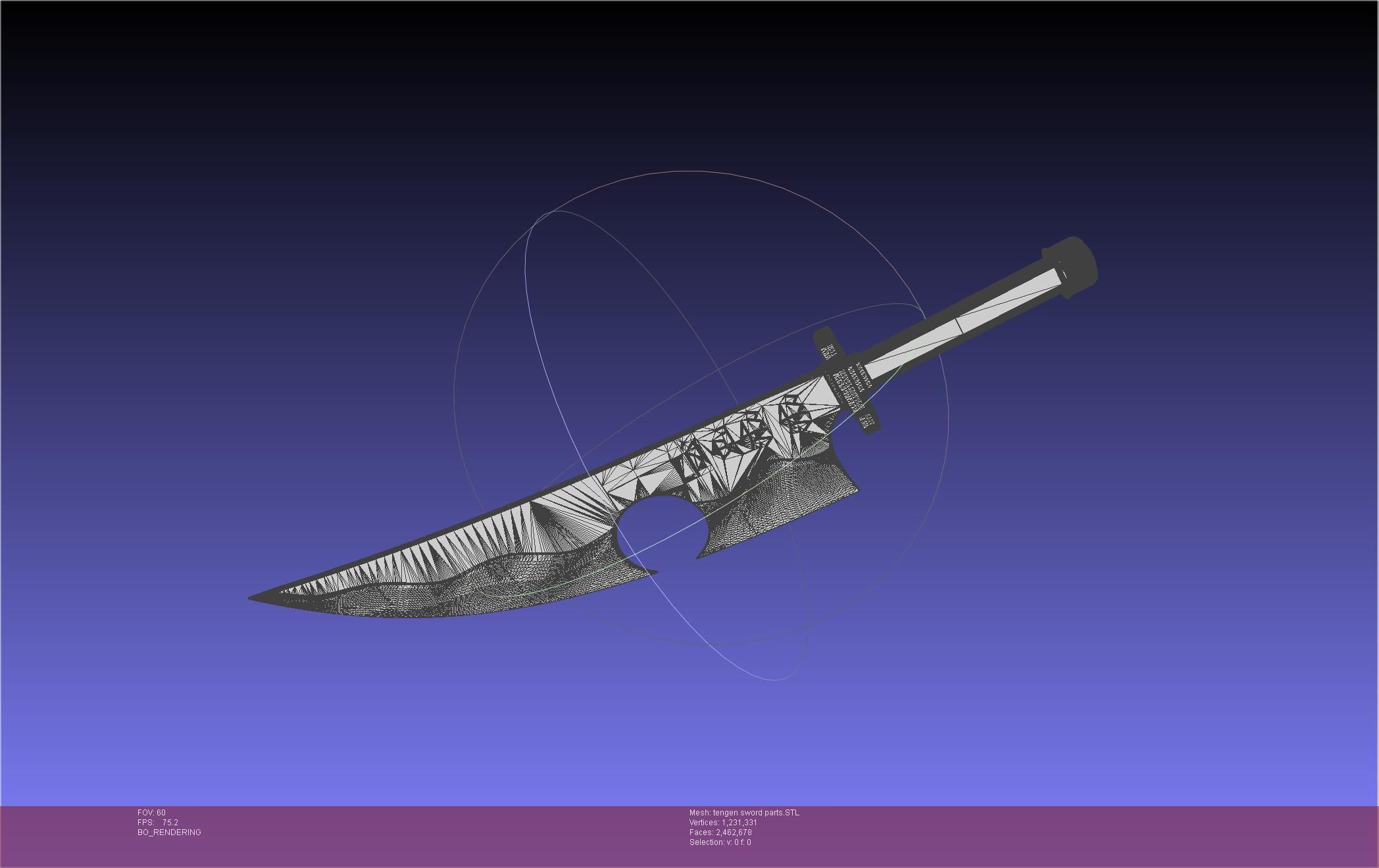 Demon Slayer Uzui Tengen Sword 3D print model_126