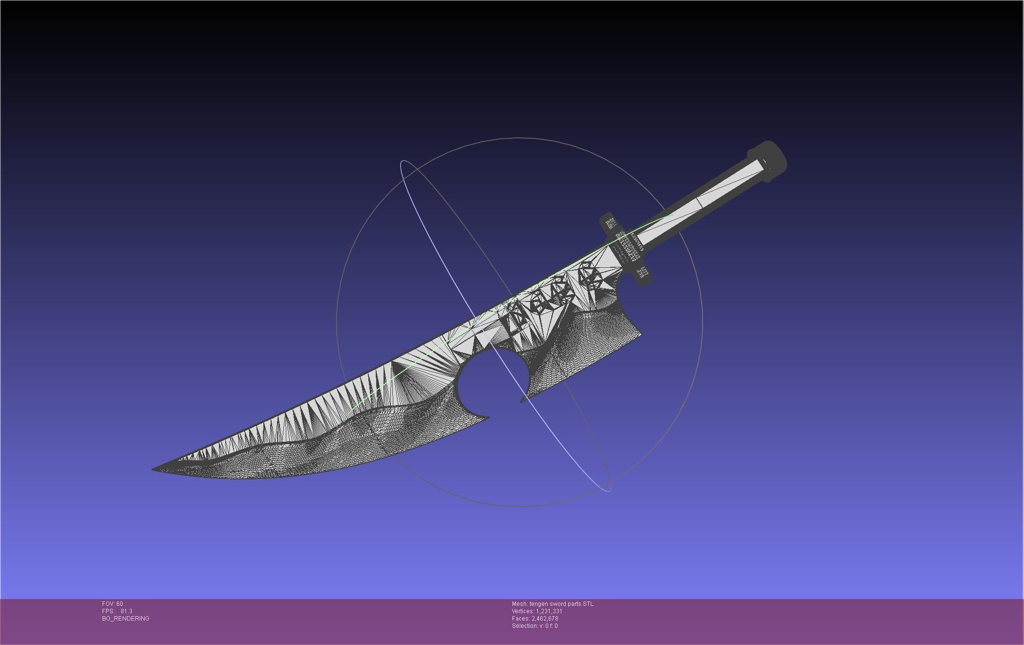 Demon Slayer Uzui Tengen Sword 3D print model_114