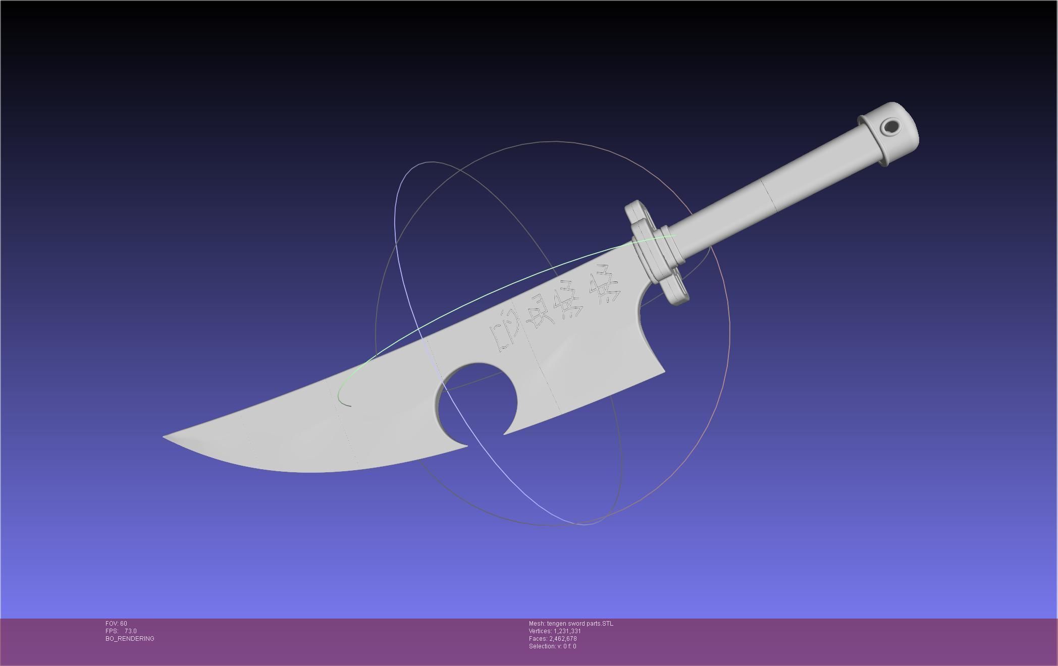 Demon Slayer Uzui Tengen Sword 3D print model_111