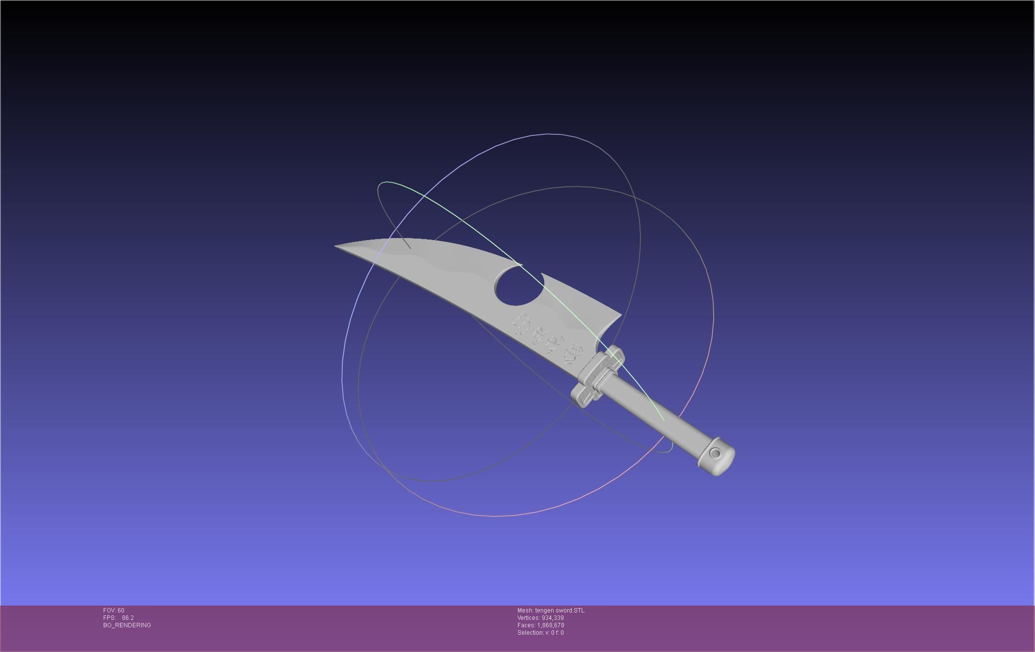 Demon Slayer Uzui Tengen Sword 3D print model_5