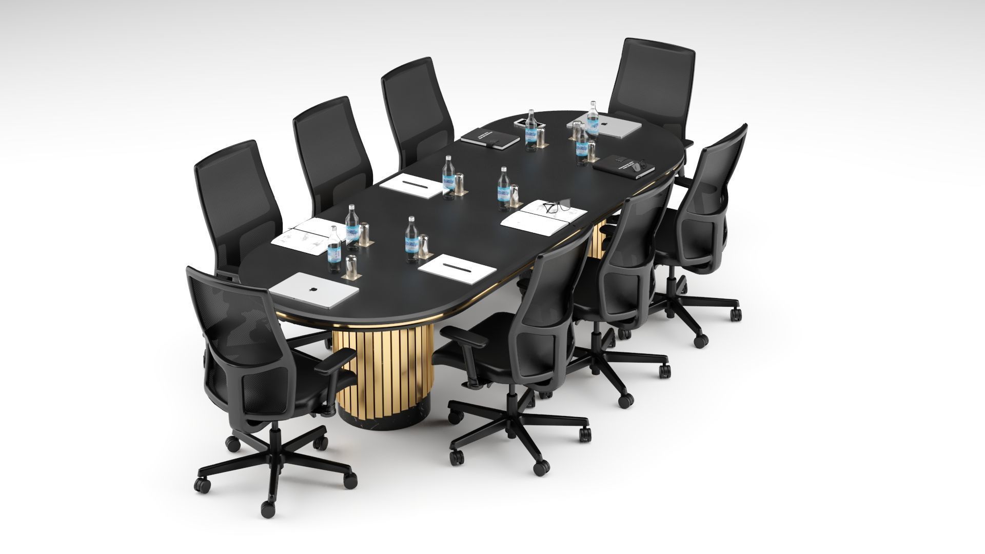 Conference Table 3D model_7
