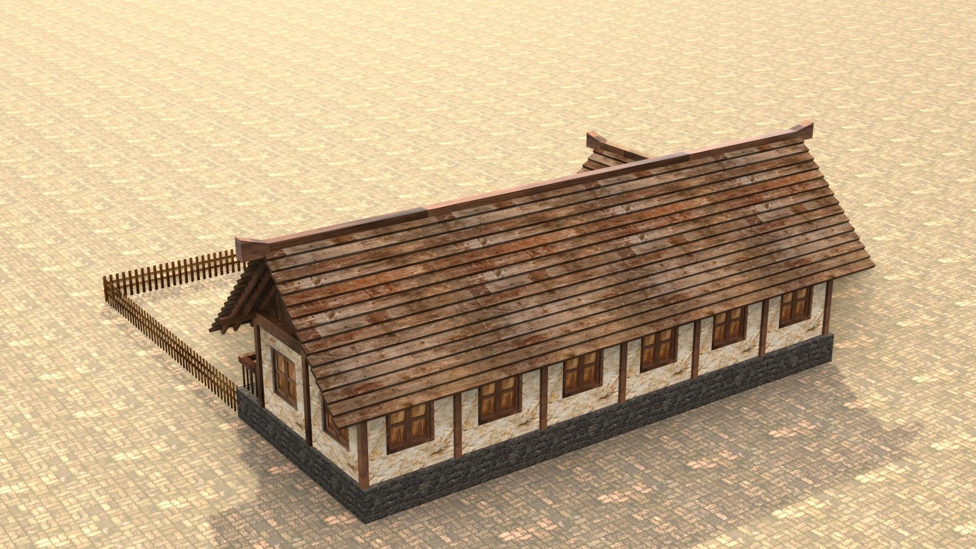 Fantasy RPG medieval house asset Low-poly 3D model_8