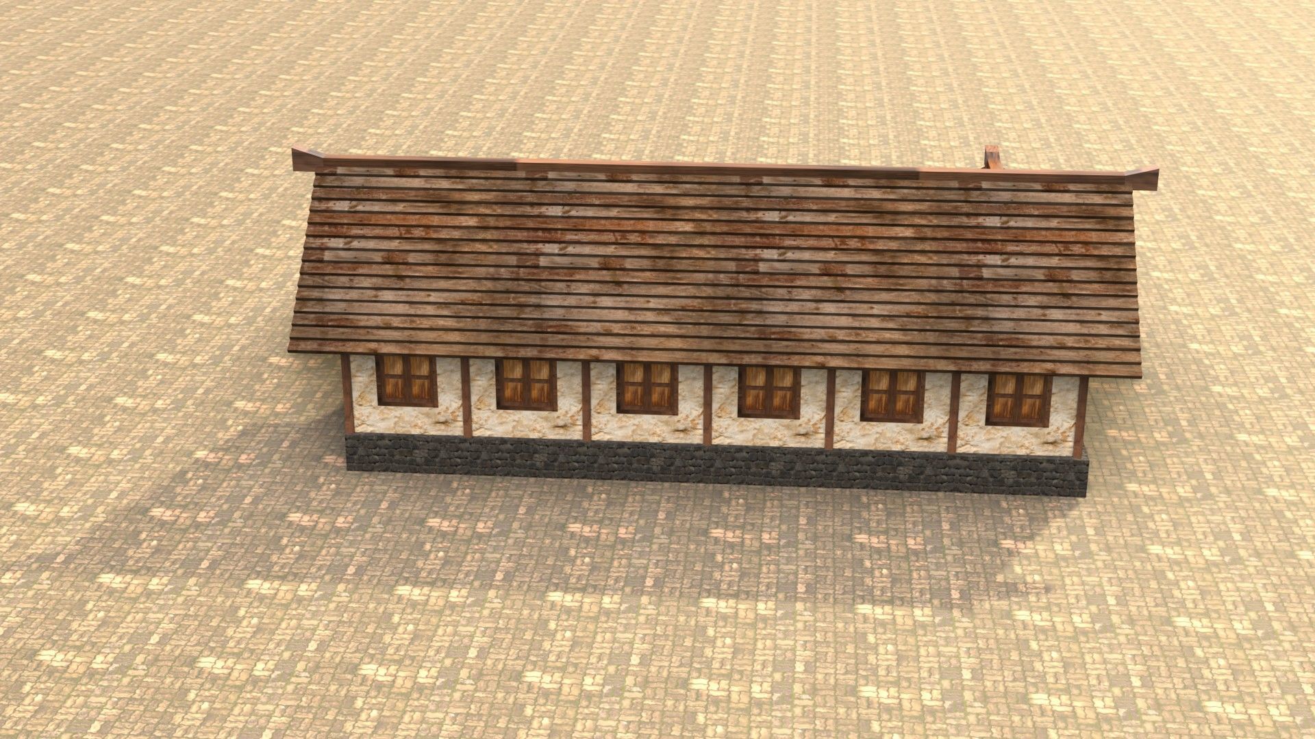 Fantasy RPG medieval house asset Low-poly 3D model_15