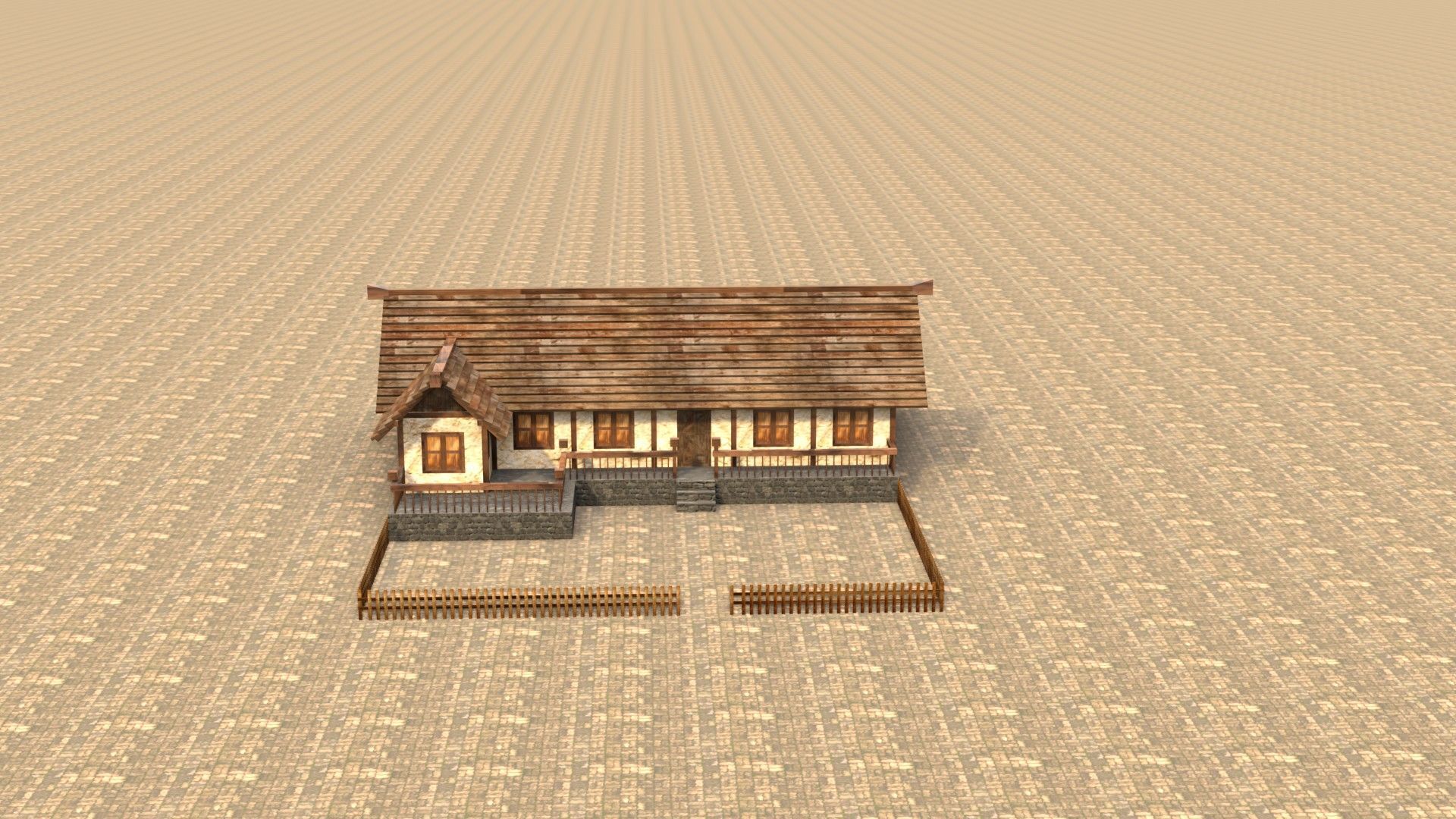 Fantasy RPG medieval house asset Low-poly 3D model_17