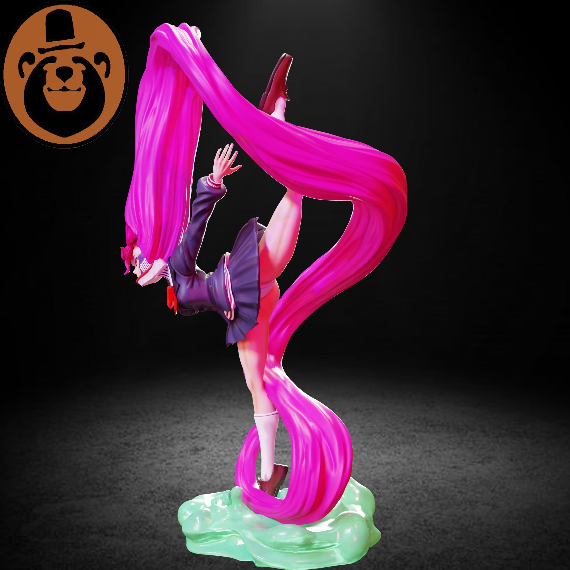 Aira Acrobatic Silky- Dandadan 3D print model_2