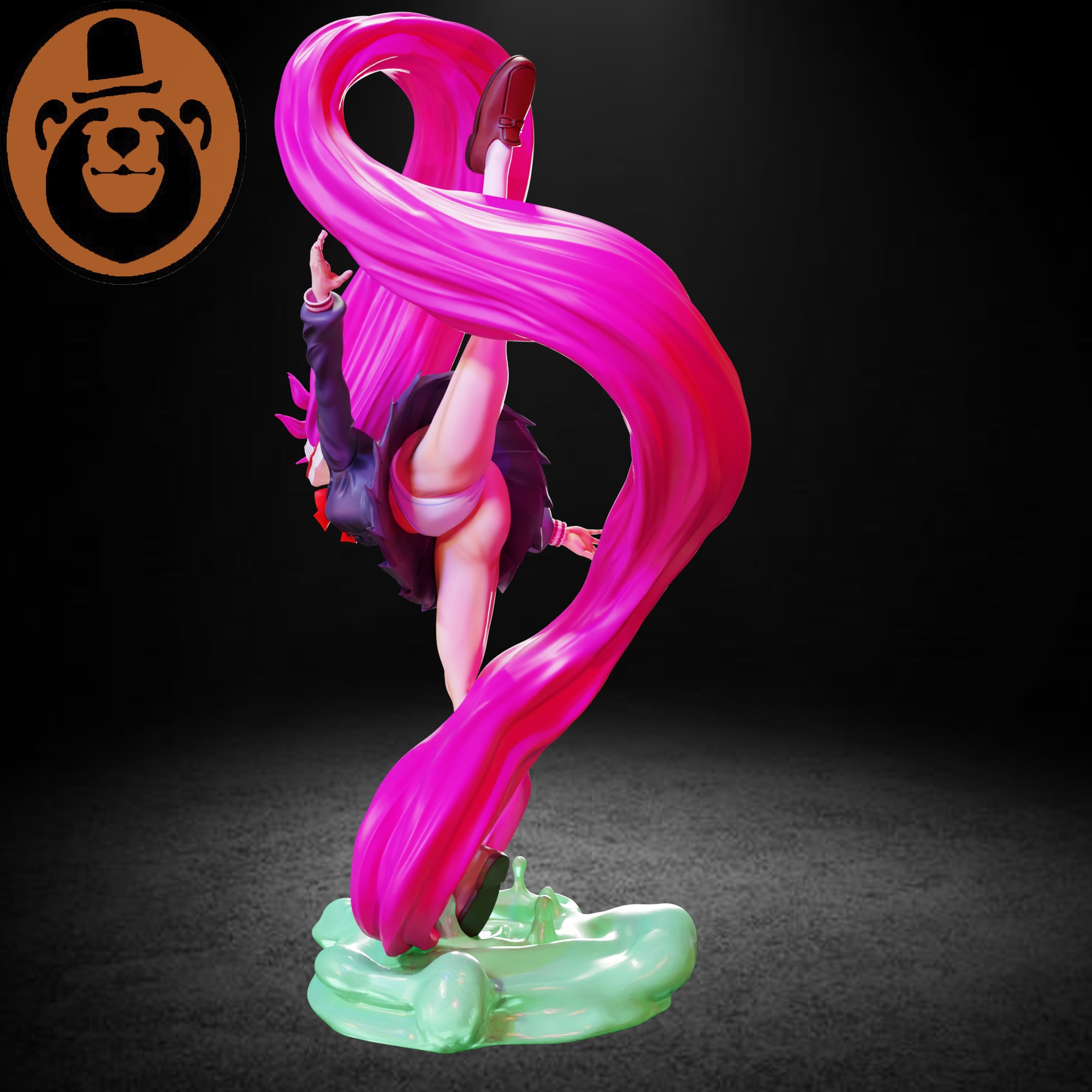 Aira Acrobatic Silky- Dandadan 3D print model_3
