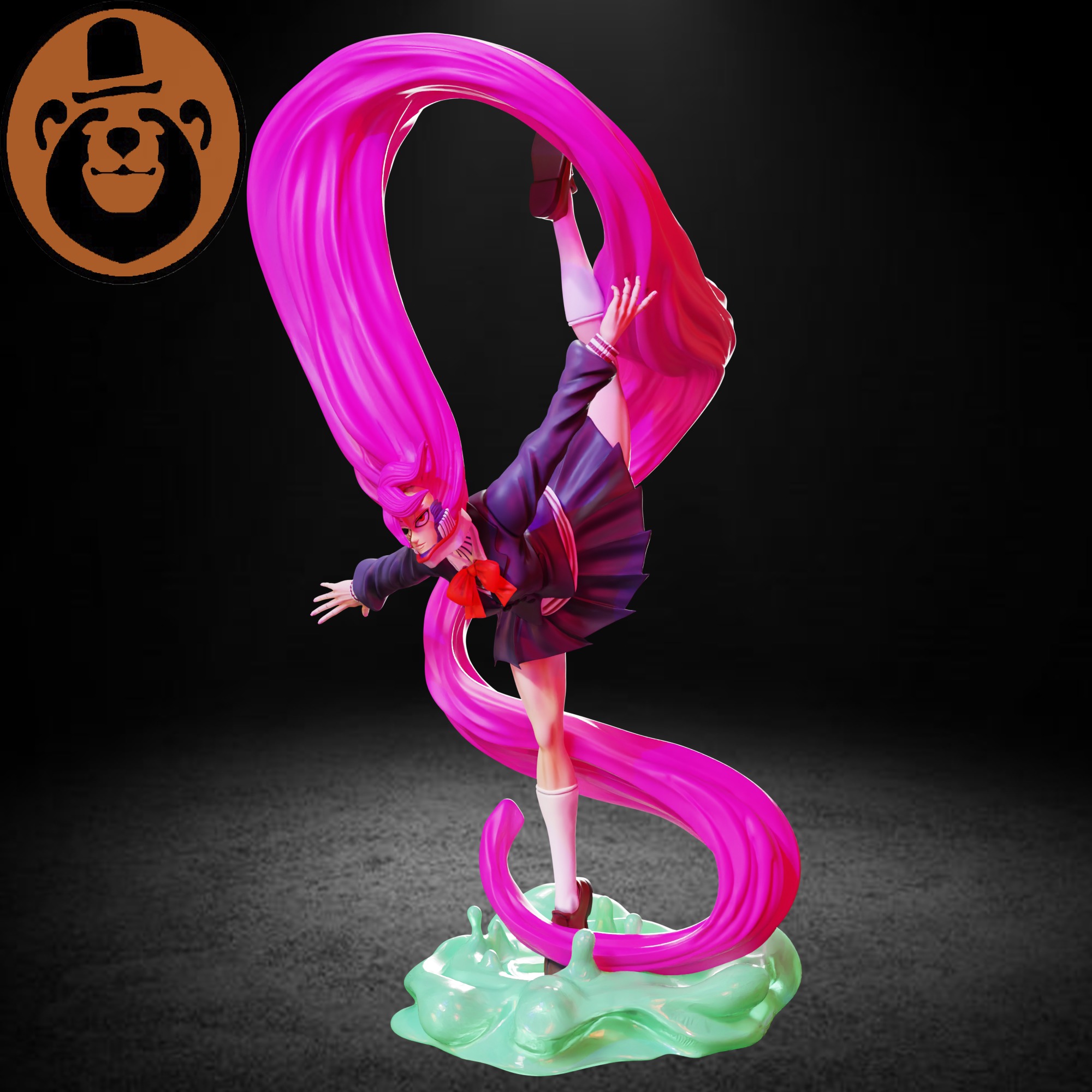 Aira Acrobatic Silky- Dandadan 3D print model_1