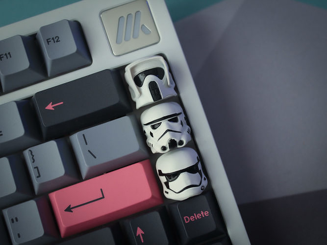 Star Wars Trooper Keycaps 3D print model