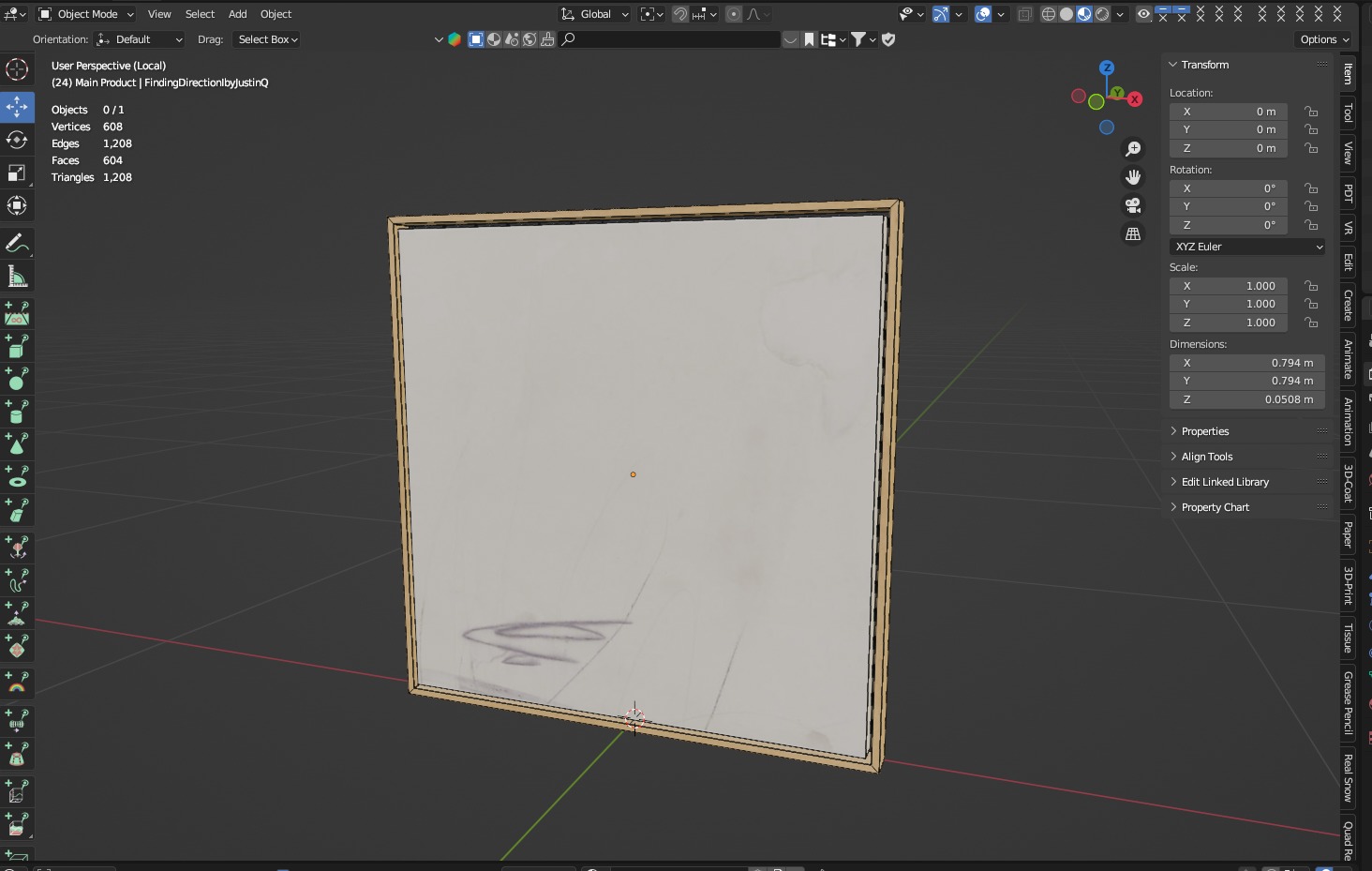 Finding Direction I by Justin Low-poly 3D model_2