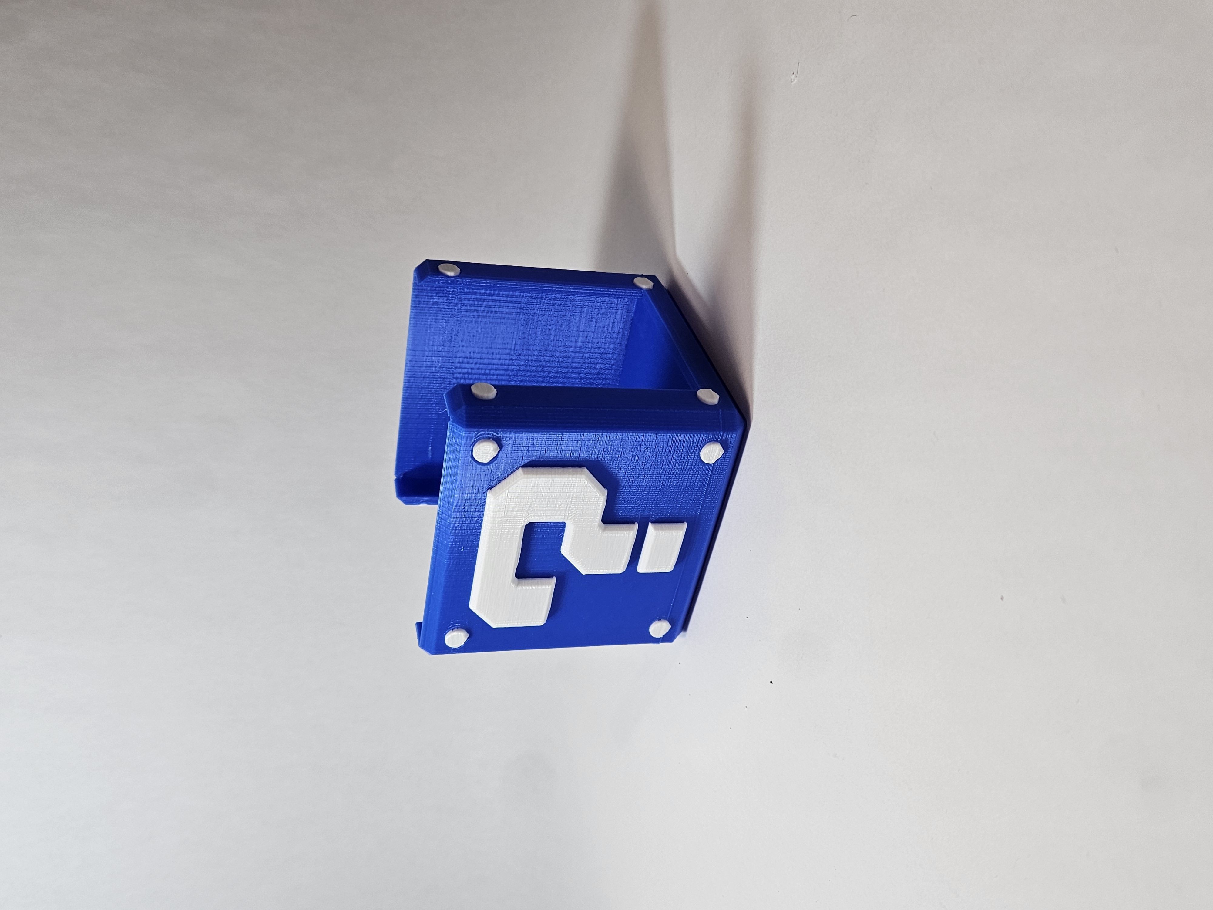 Mario Question Block Sticky Not Holder 3D print model_1