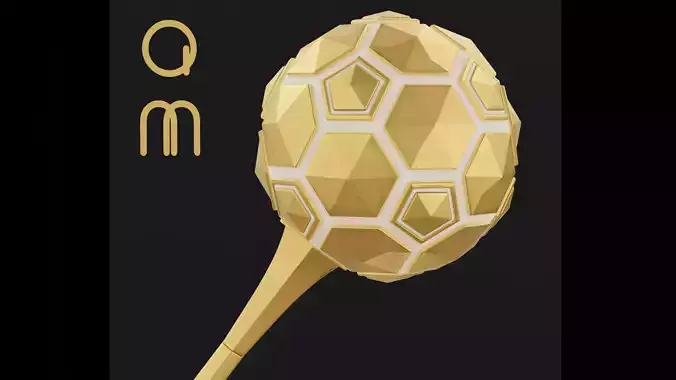 Fortnite - Fancy Futbol Pickaxe - The Gold Standard of Style Low-poly 3D model