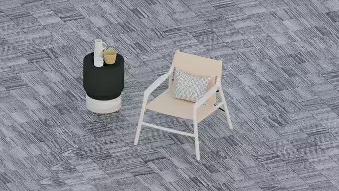 Modern single chair 3D model