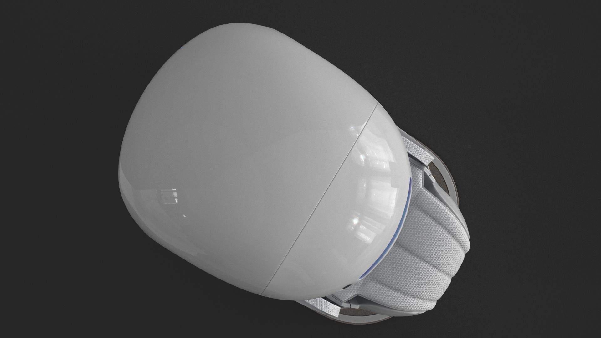 Sci Fi Capsule Control Center Low-poly 3D model_11