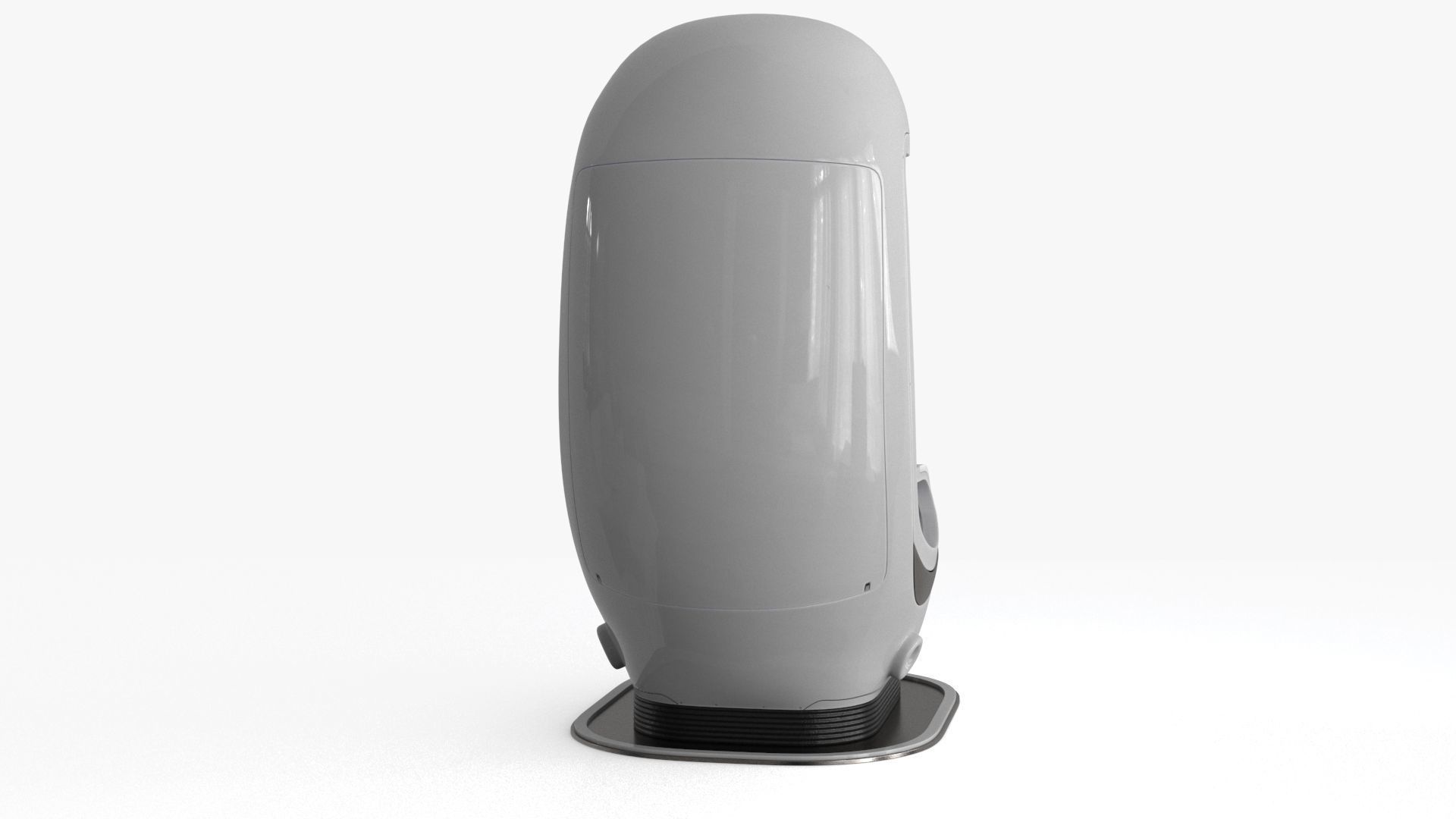 Sci Fi Capsule Control Center Low-poly 3D model_15