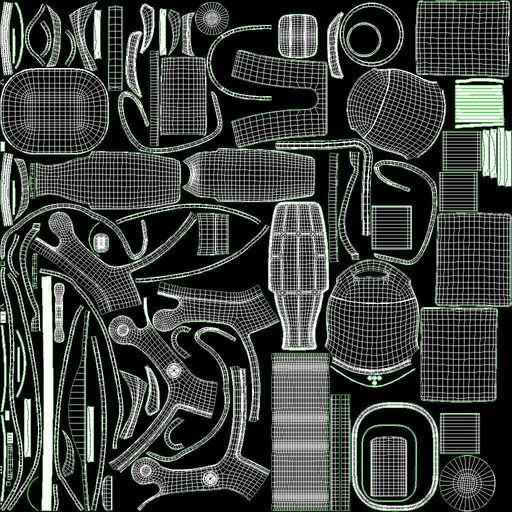 Sci Fi Capsule Control Center Low-poly 3D model_19