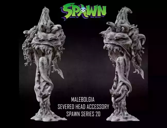 3D PRINTABLE MALEBOLGIA SEVERED HEAD ACCESSORY