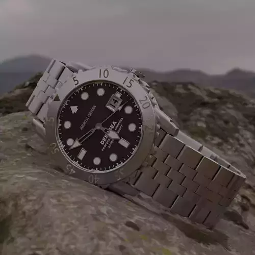 Photorealistic Watch-Timeless Elegance Low-poly 3D model