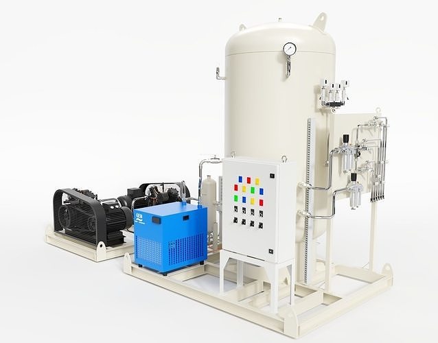 Industrial equipment refrigeration pressure  3D model