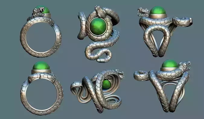 JEWELRY RING WITH SNAKE