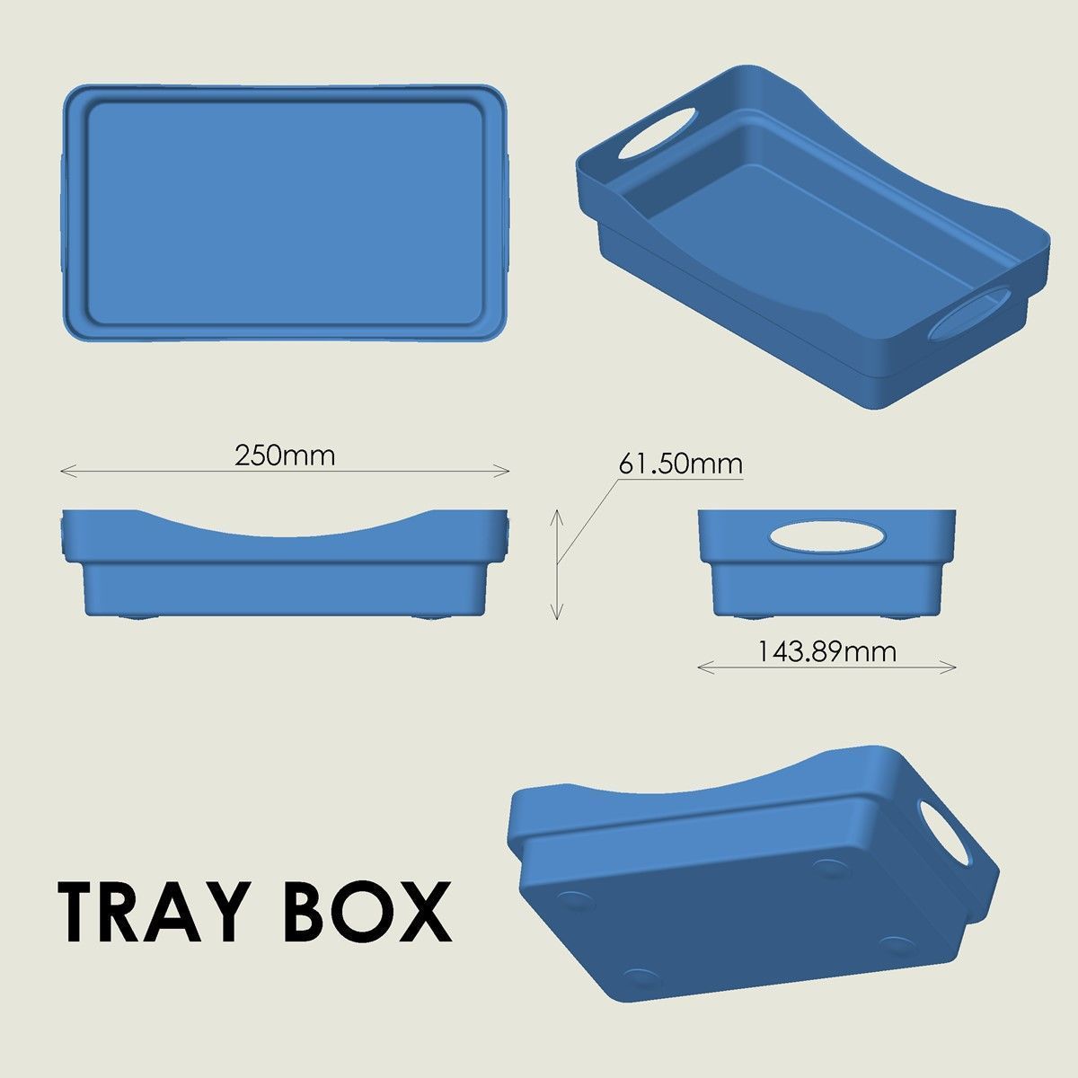 Tray Box 3D print model_3