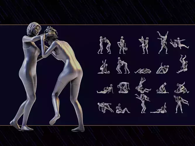 Wrestler Woman Set01