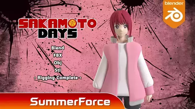Lu Shaotang - Sakamoto Days 3D model