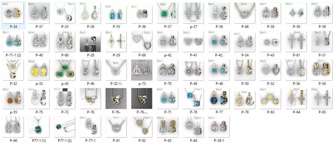 Multiple Pendant ready for Print Free 3D print model