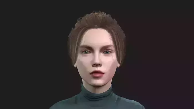Lifelike Girl Character Perfect for Games VR and Animations 3D model