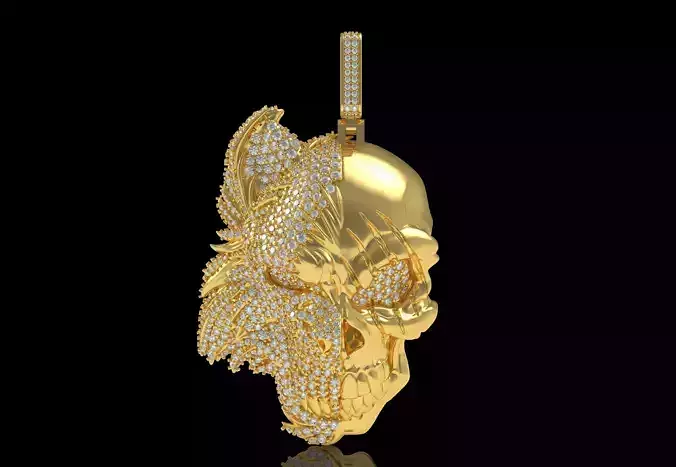 Skull Hip Hop Diamond Pendant
