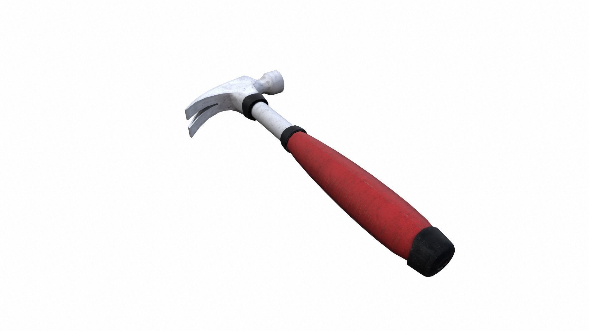 Claw Hammer Low-poly 3D model_5