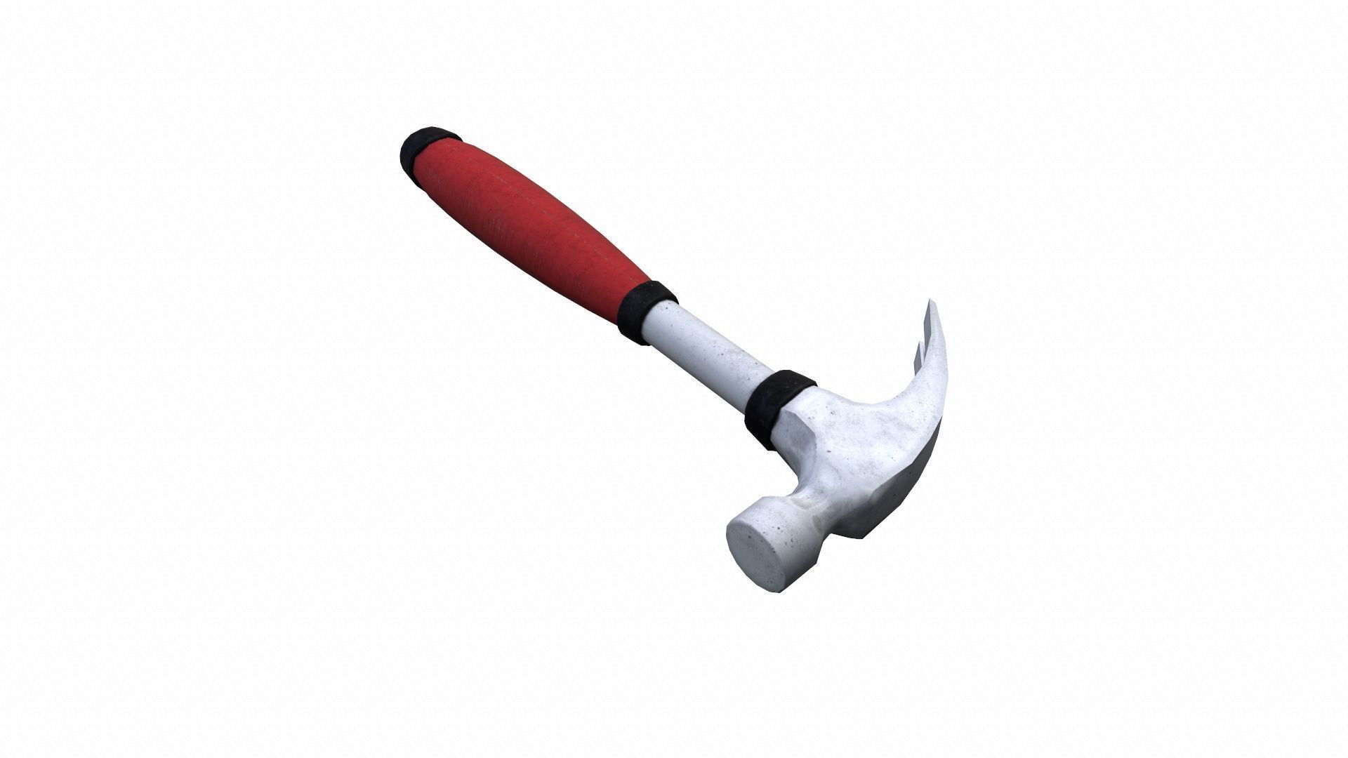 Claw Hammer Low-poly 3D model_2