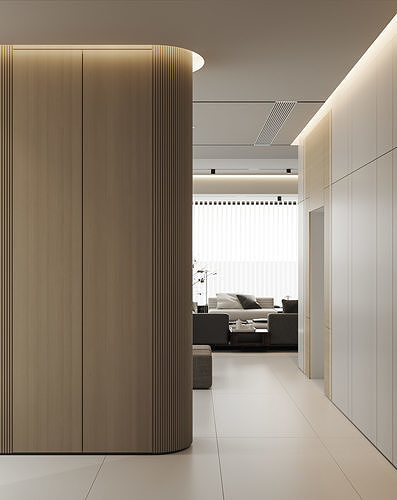 apartment interior scenes    3D model 4