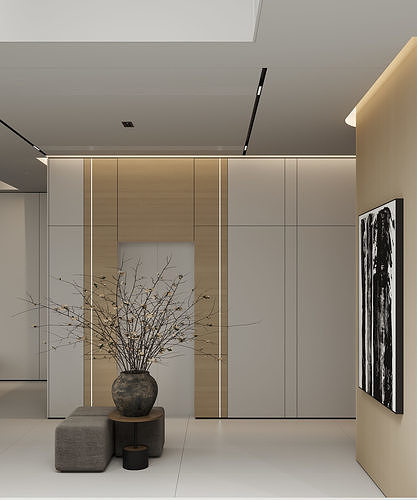 apartment interior scenes    3D model 3