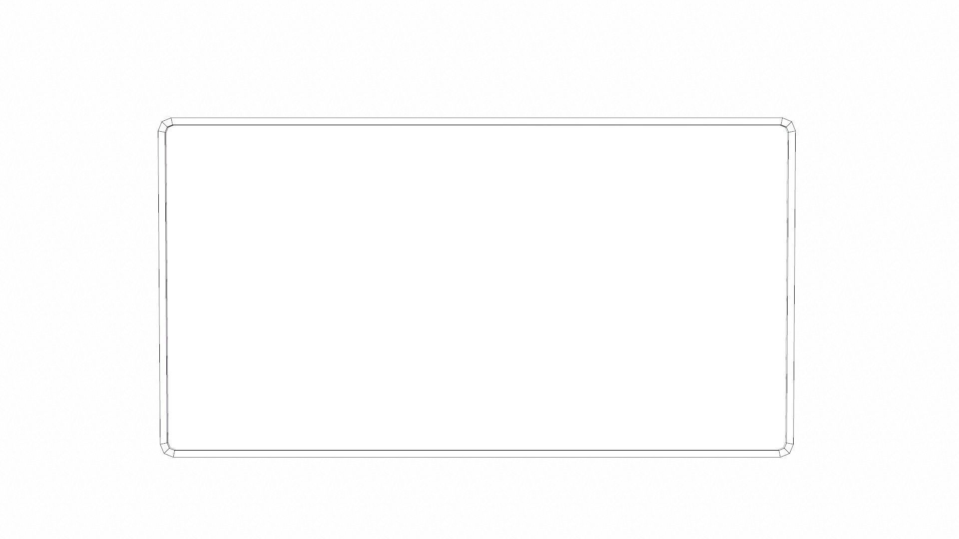 Cork Board Low-poly 3D model_7