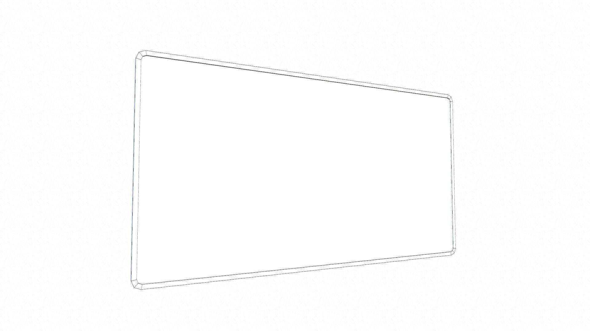 Cork Board Low-poly 3D model_8