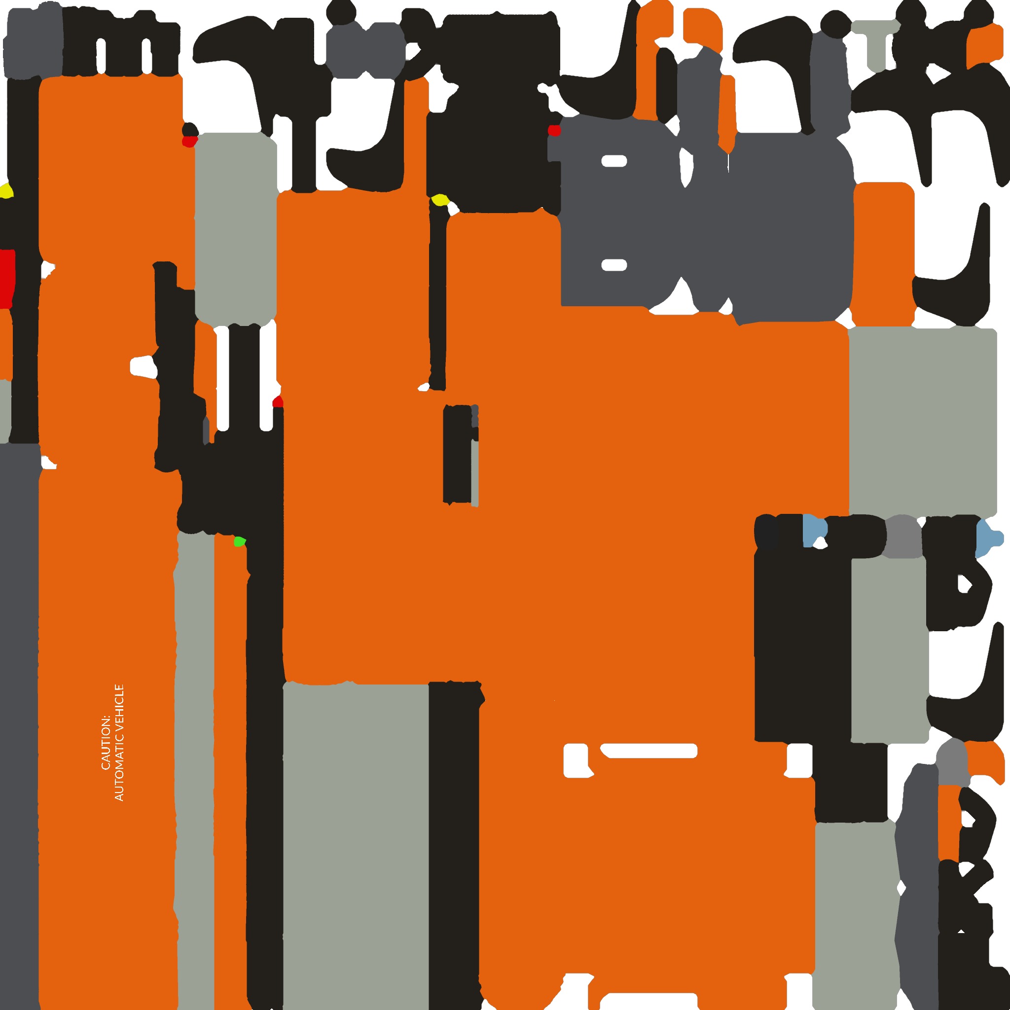 Automated Guided Forklift - Low Poly Low-poly 3D model_9