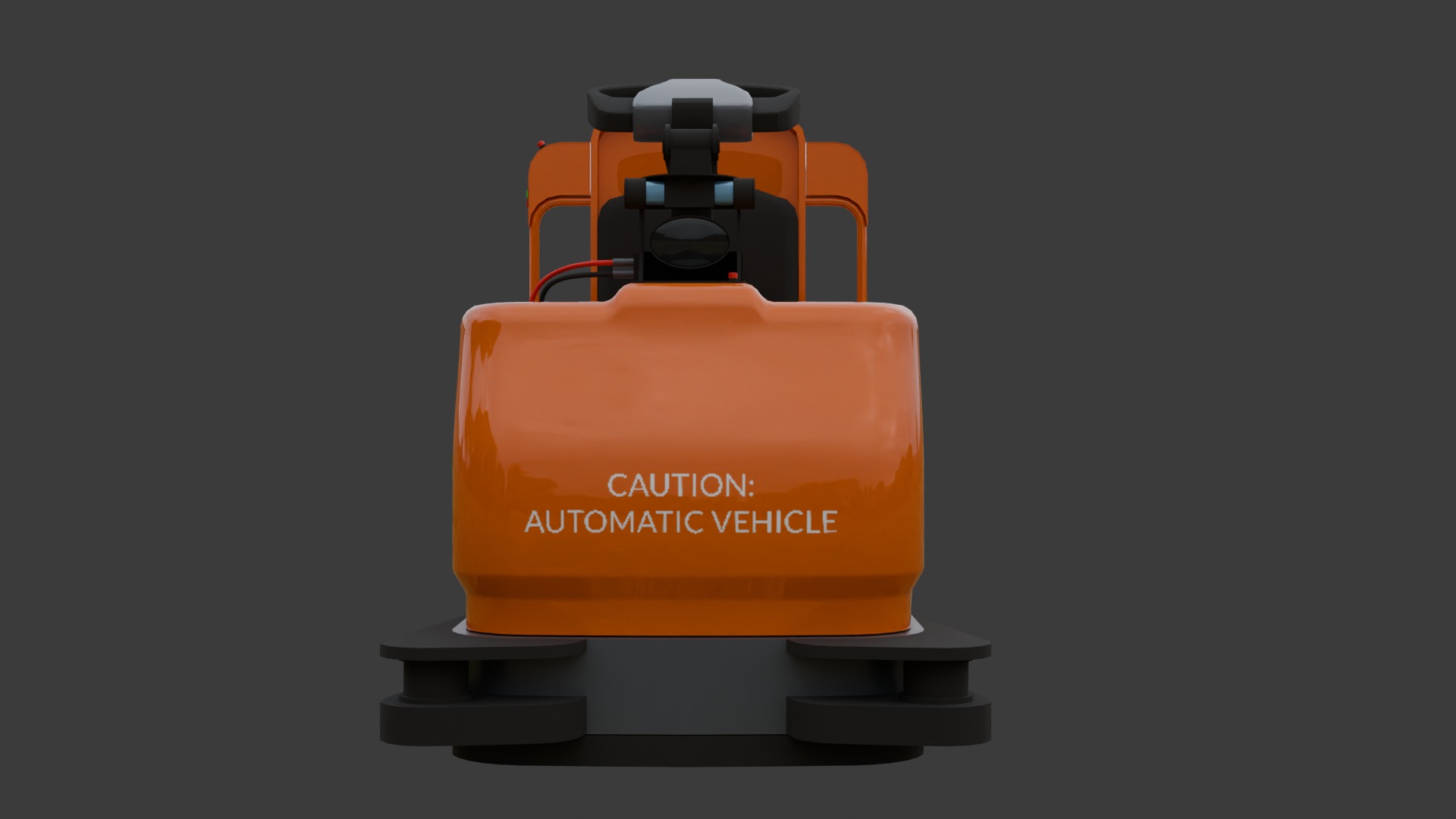 Automated Guided Forklift - Low Poly Low-poly 3D model_4