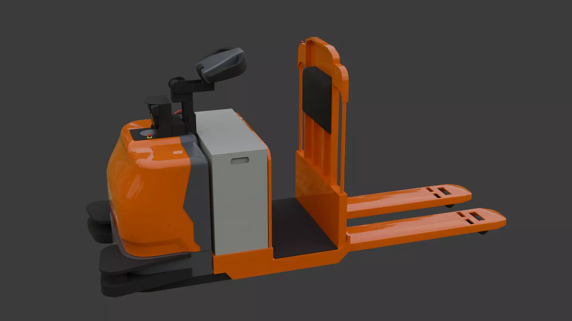 Automated Guided Forklift - Low Poly Low-poly 3D model_1