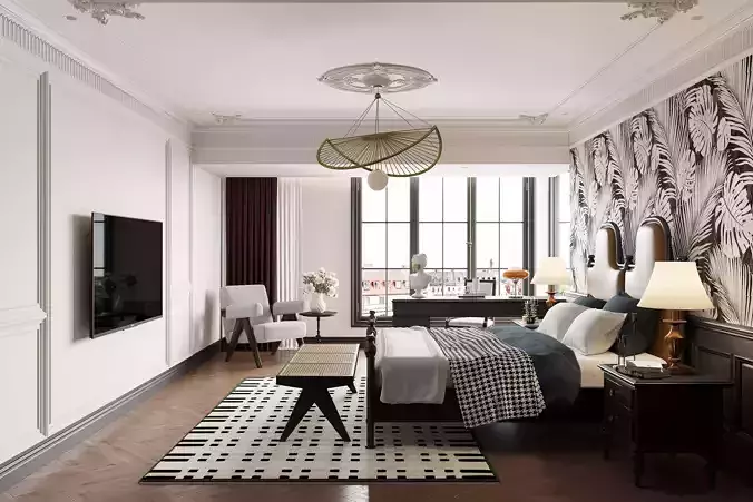 Bedroom interior scenes