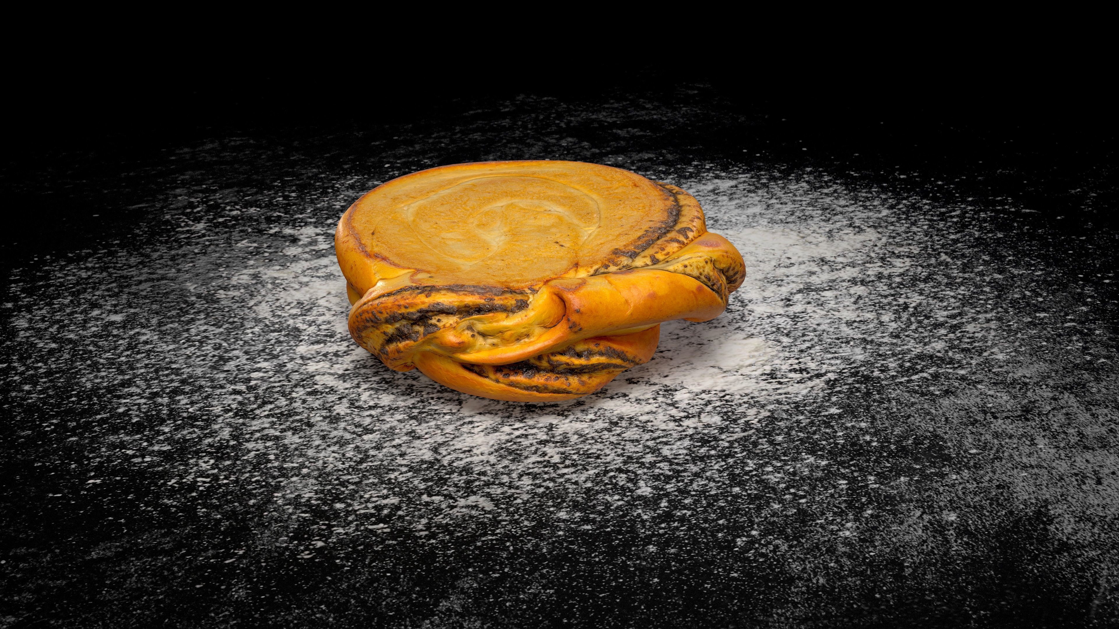 Tasty Bun with poppy seeds PBR game-ready Low-poly 3D model_12