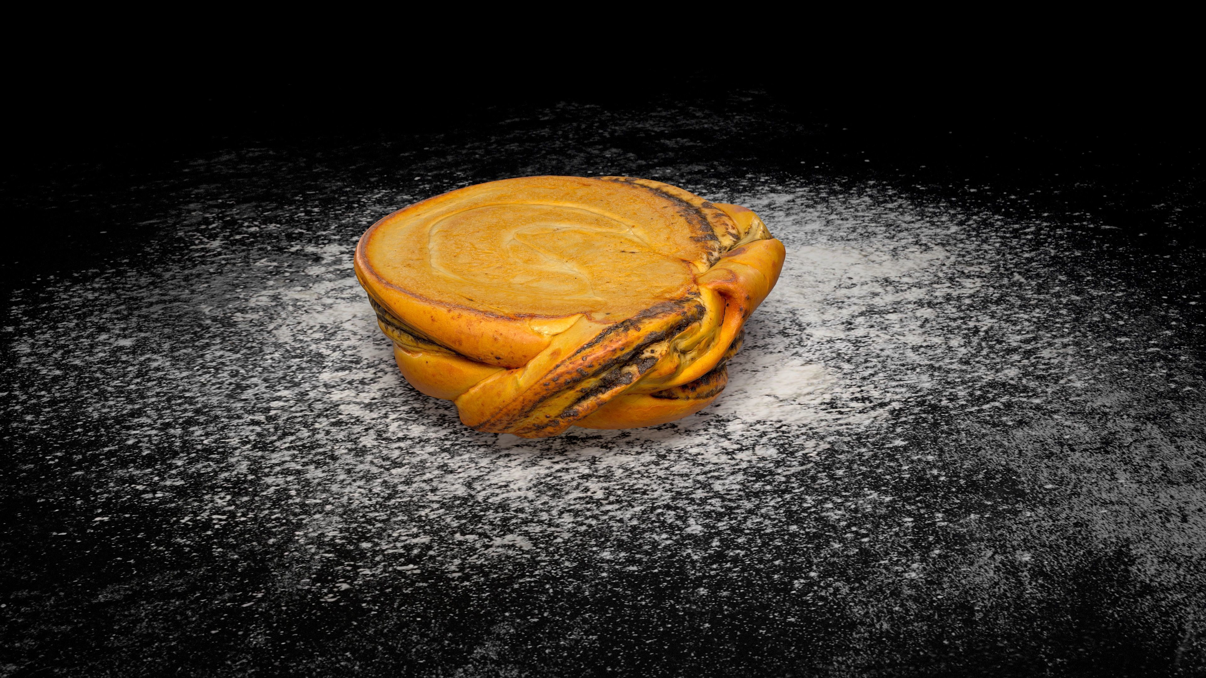 Tasty Bun with poppy seeds PBR game-ready Low-poly 3D model_13