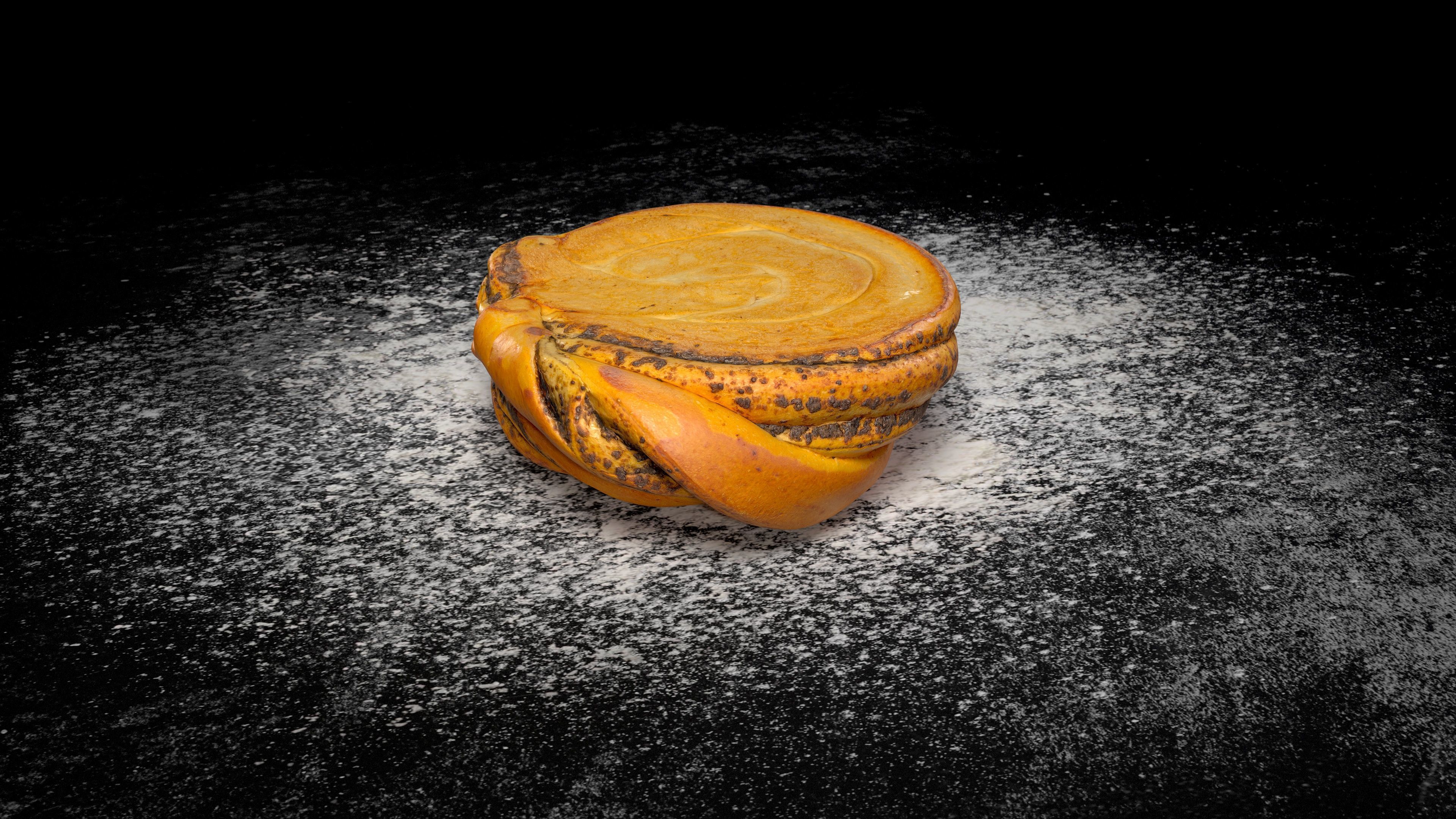 Tasty Bun with poppy seeds PBR game-ready Low-poly 3D model_10