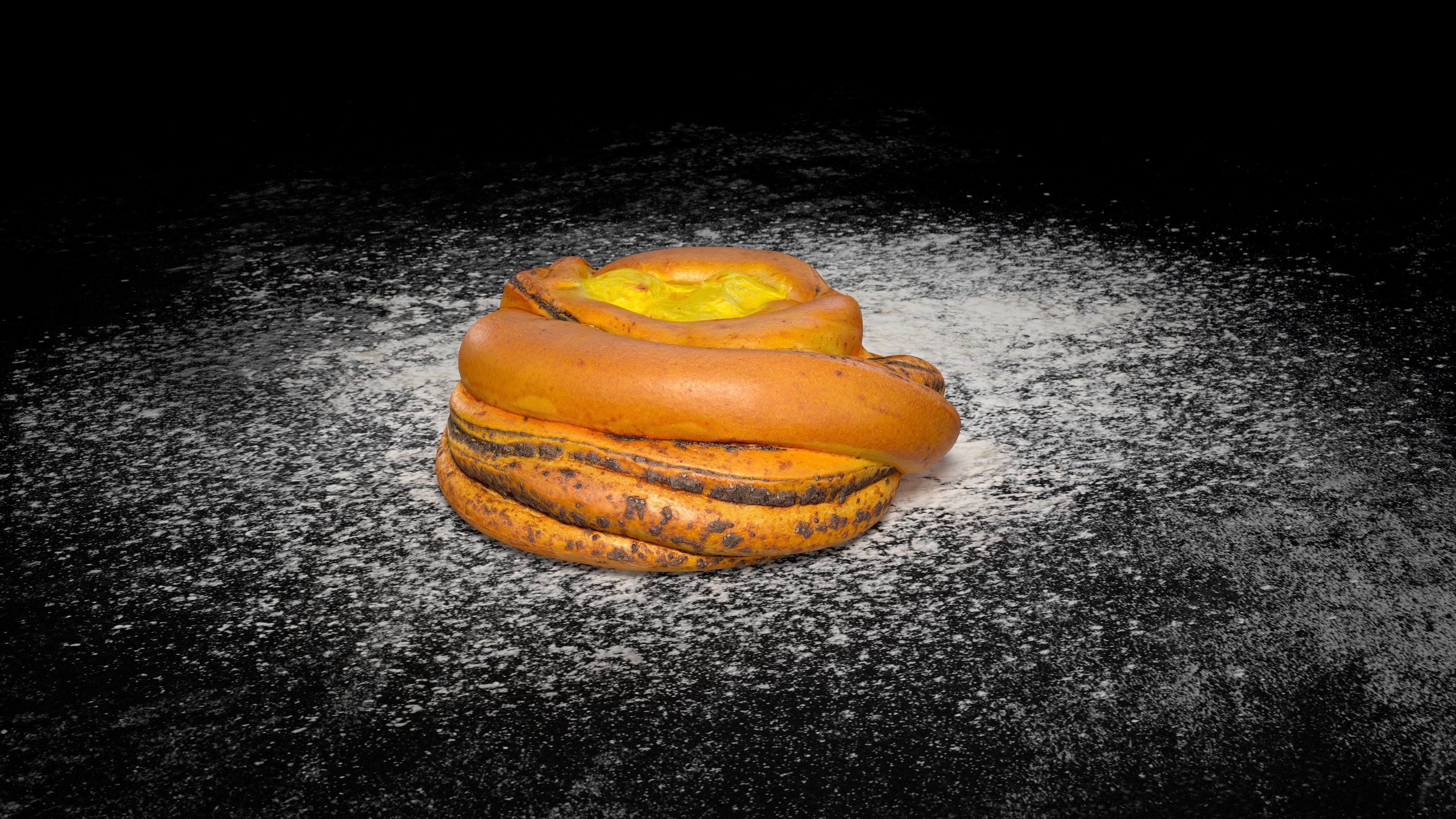 Tasty Bun with poppy seeds PBR game-ready Low-poly 3D model_2